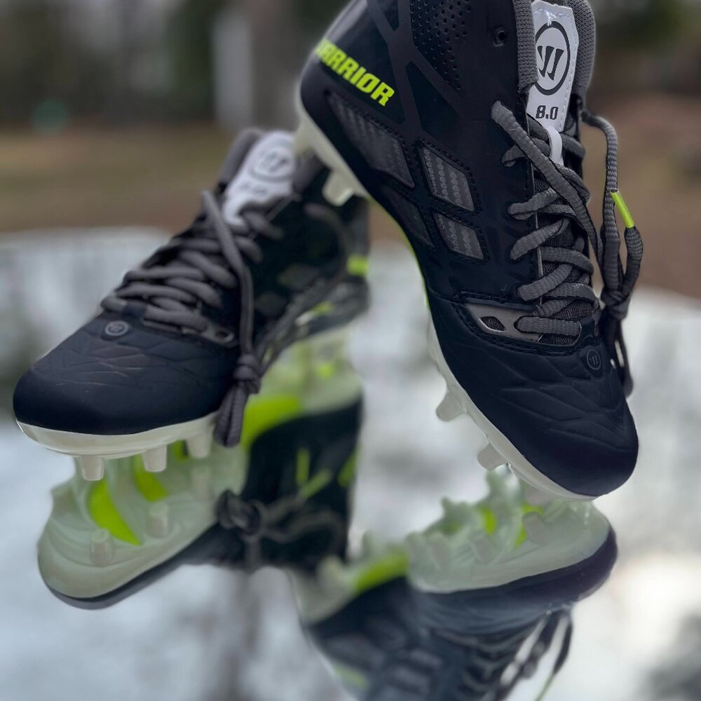 Warrior Lacrosse Burn 8 Mid Cleats (Youth) Size 2Y